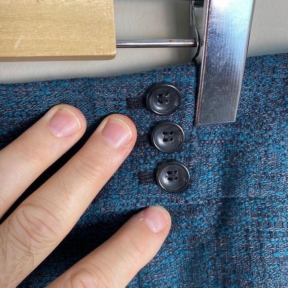 Ann Taylor Women's Teal/Black Mini Pencil Skirt Size 10 Straight Short Lined - Picture 3 of 14